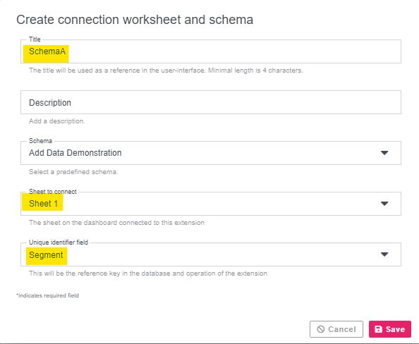 How to connect a schema to multiple worksheets in the same dashboard Educational Content multiple worksheets