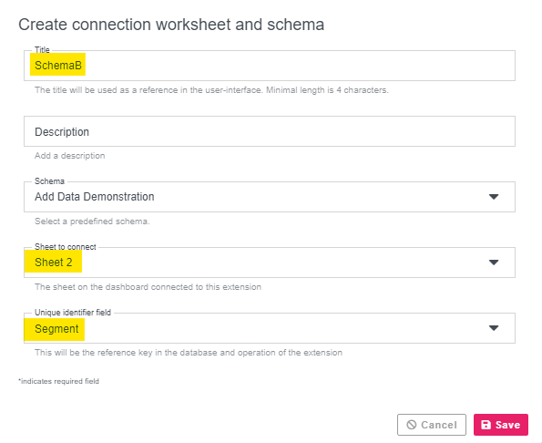 How to connect a schema to multiple worksheets in the same dashboard Educational Content multiple worksheets