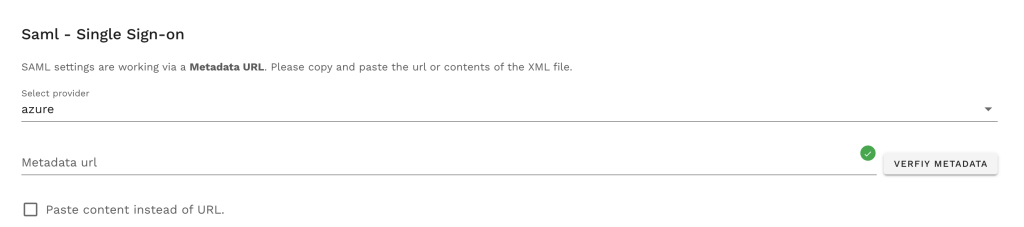 Azure SSO Setup