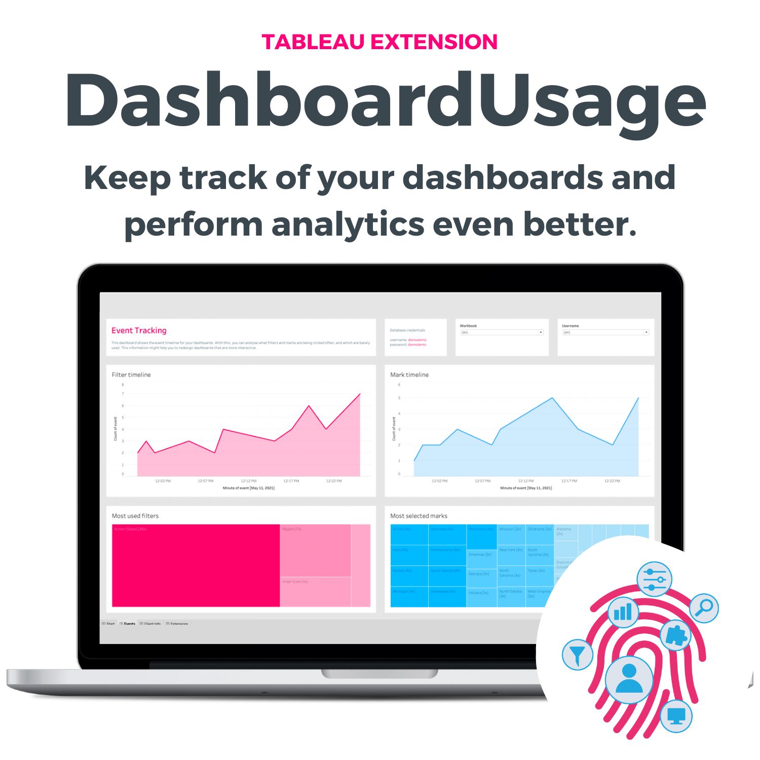 DashboardUsage - Keep track of what's happening on your Tableau Dashboards and perform analytics even better
