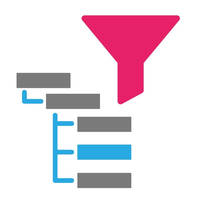 HierarchyFilter icon - create hierarchies, browse your hierarchies and use them as a filter in your Tableau dashboards