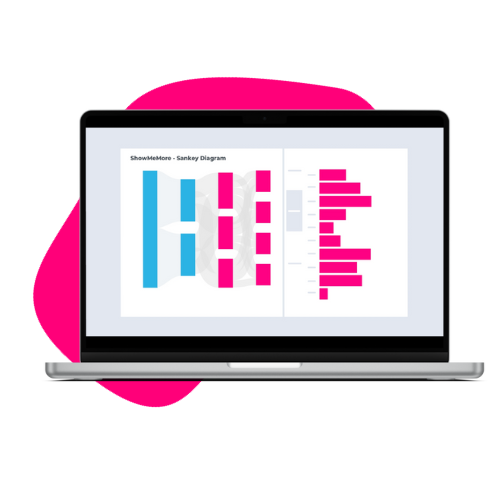 Sankey Diagram with ShowMeMore extension