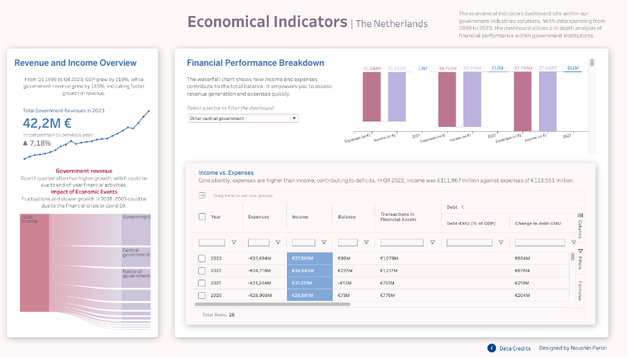 An in depth analysis of financial performance within government institutions