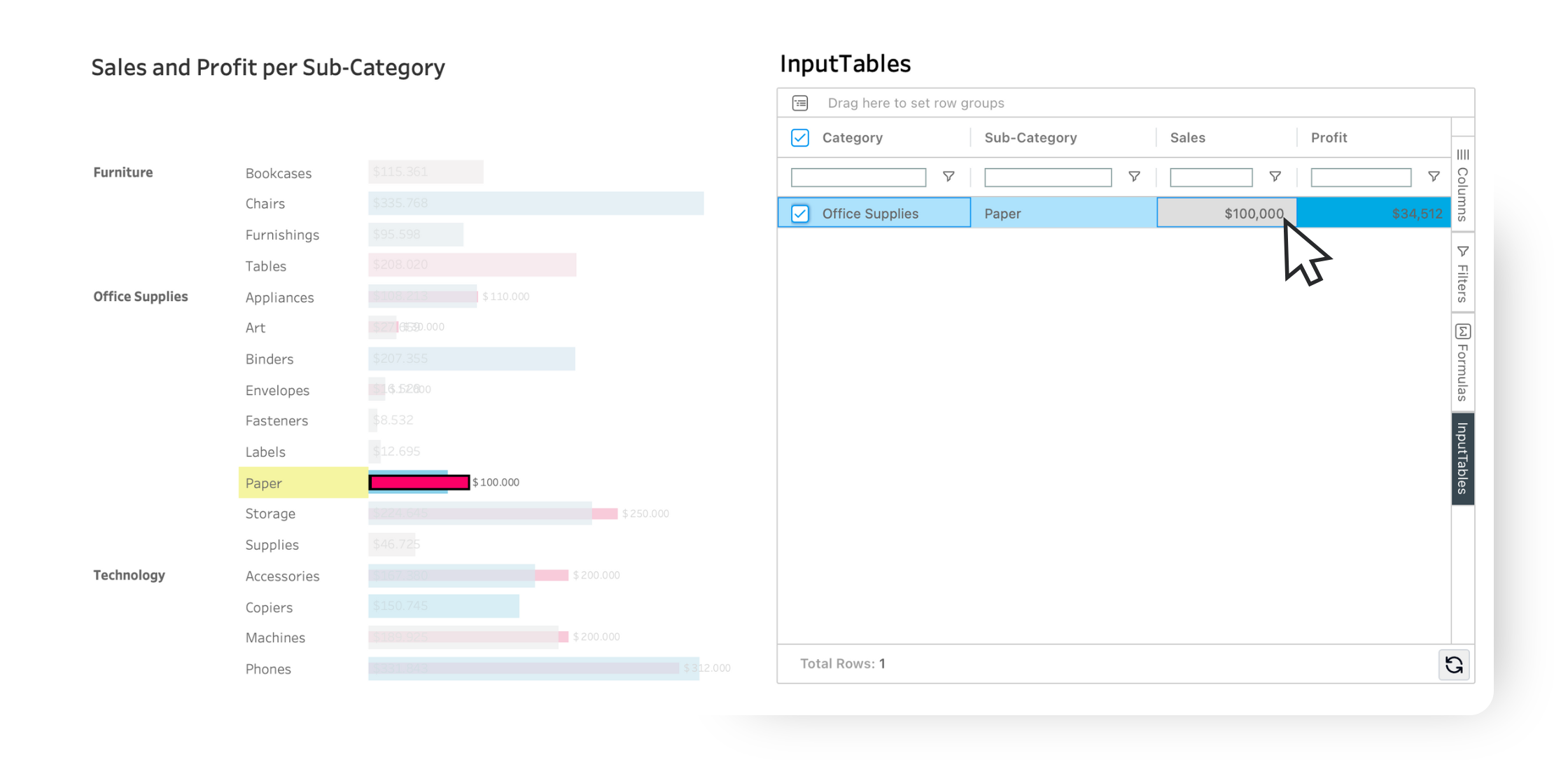 Updates in realtime